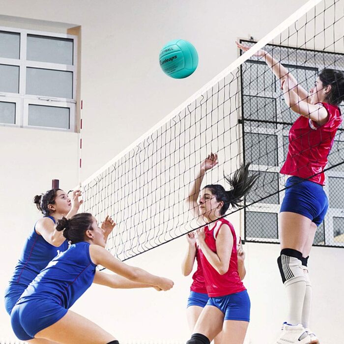 Волейбольний м'яч Runleaps для пляжного та залу: м'який дотик, розмір 5 (Blue)