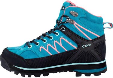 Жіночі трекінгові черевики CMP Moon Mid WP - водонепроникні, Teal Red Fluo (40 EU)