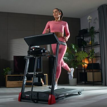 Бігова доріжка Hop-Sport HS-1200LB Soul 3-в-1 для дому з масажером, станцією для пресу, складана, LCD-дисплей, керування через додаток, 15 програм, швидкість до 14 км/год