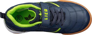Дитячі спортивні зальні черевики Lico Sloan для занять спортом, 33 EU, блакитний та лимонний кольори