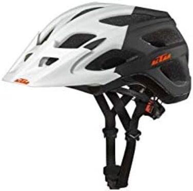 Велошолом KTM Factory Character 2021 з магнітною застібкою Fidlock, білий матовий/чорний, розмір 58-62 см