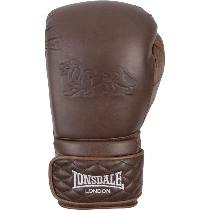 Боксерські рукавички Lonsdale зі шкіри, вінтажні, коричневі, 12 oz