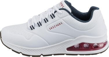 Скечерс 45 EU: білі кросівки з синтетичною окантовкою