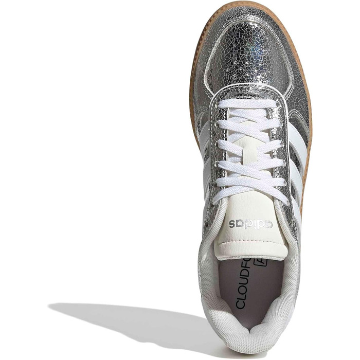 Жіночі кросівки adidas Breaknet Sleek (40.5 EU, сріблястий/білий, пісочна підошва)