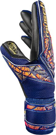 Воротарські рукавички Reusch Attrakt Gold X, унісекс, розмір 10, синьо-золотисто-чорні