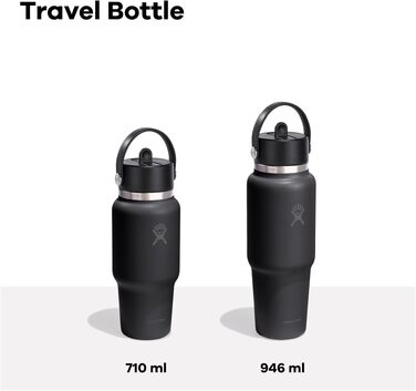 Термопляшка Hydro Flask Wide Flex Straw Travel Bottle 946 мл (32 oz) зі сталевою стінкою, герметична, біла