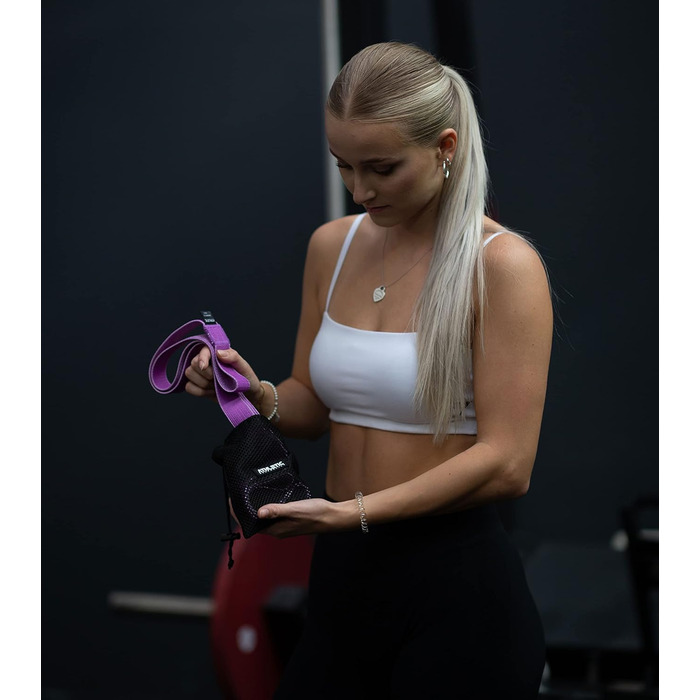 Преміум фітнес-стрічки ATHLETIC AESTHETICS з тканини, набір еспандерів для тренувань з сумкою та відеокурсом, для підтягувань, чоловіків і жінок