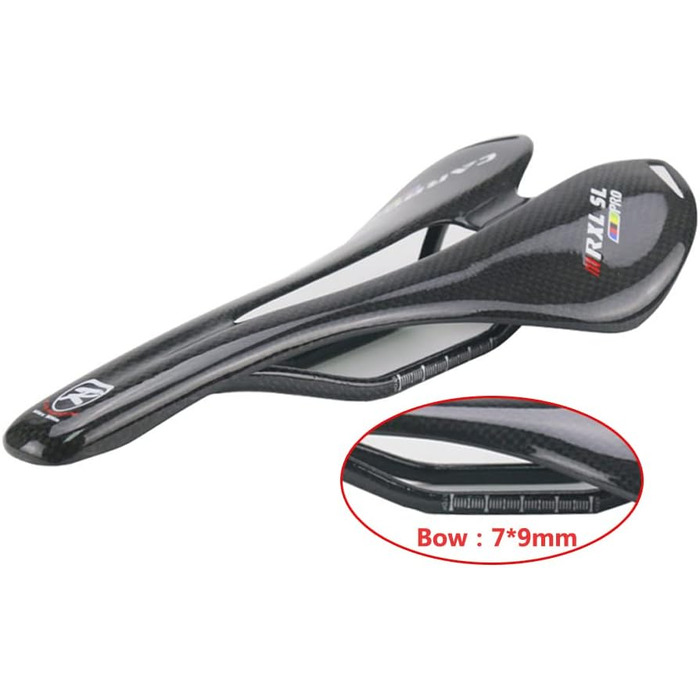 Сідло для велосипеда Carbon RXL SL, 270x141mm, MTB/Шосе, Чоловіче (Чорний, 3K глянцевий)