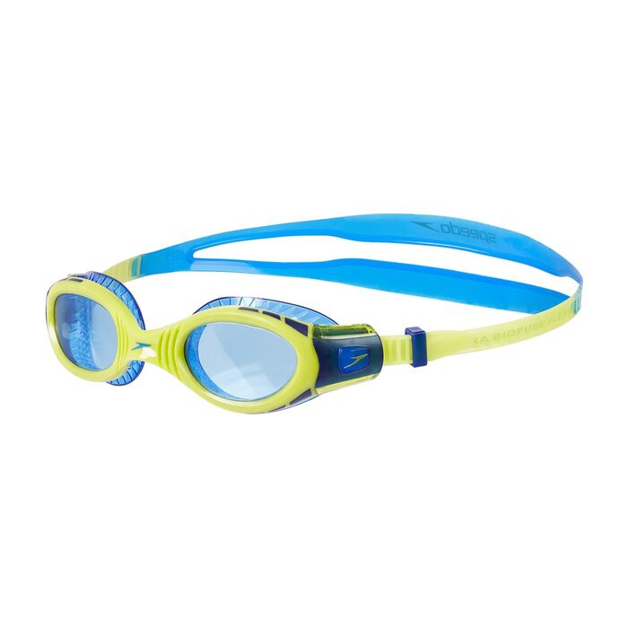 Окуляри для плавання Speedo Futura Bio Fuse Flexi Seal (унісекс, дитячі/юніорські) - Surf Blau/Limetten Grün/Bondi Blau