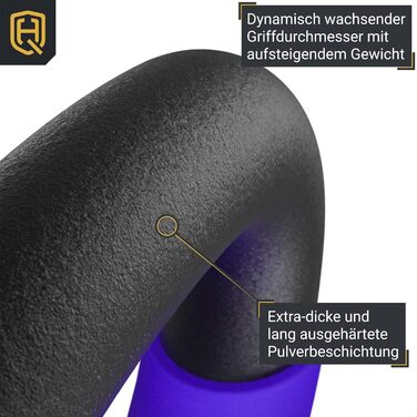 Гиря HQ Germany неопрено́ва, суцільнолита, 2-32 кг, набір, ±2%