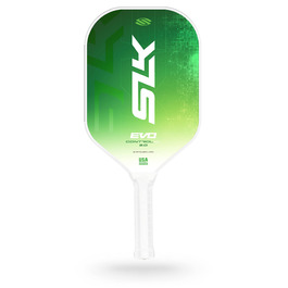 Пле́йбол (піклбол) ракетка SLK Evo Hybrid: гібридне волокно, поверхня C6, Polymer Rev-Core Power, зелений, XL (2024)