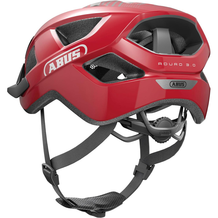 Велосипедний шолом ABUS Aduro 3.0 для міста та спорту, стильний, для чоловіків і жінок, розмір L (58-62 см), червоний