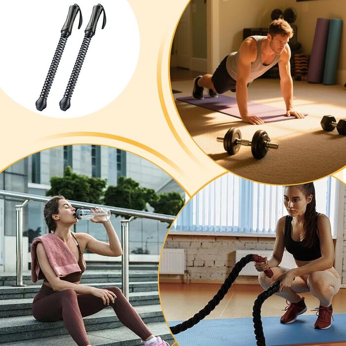 Бит-канат для фітнесу 2 шт., 43 x 3,5 см, сталь + PP, для силових тренувань