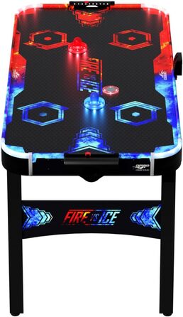 Airhockey Carromco Fire & Ice: Ігровий стіл з LED-підсвічуванням та електронним підрахунком очок