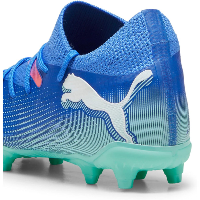 Дитячі футбольні бутси PUMA Future 7 Match Bna Fg/Ag Jr - блакитний/білий/м'ятний, 38.5 EU