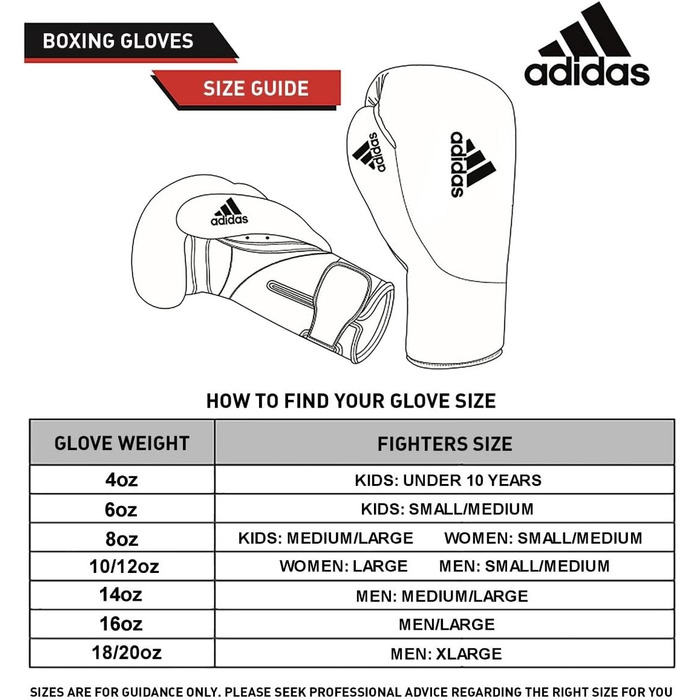 Боксерські рукавички adidas AdiSpeed для тренувань і спарингу, чоловічі та жіночі, 340/453/510 г