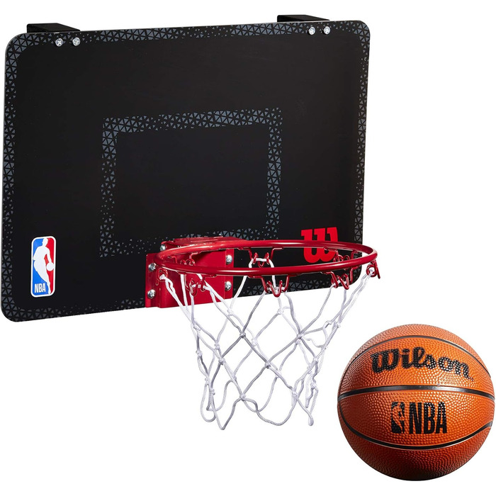 Міні-баскетбольне кільце Wilson NBA для дорослих, чорне, універсальний розмір