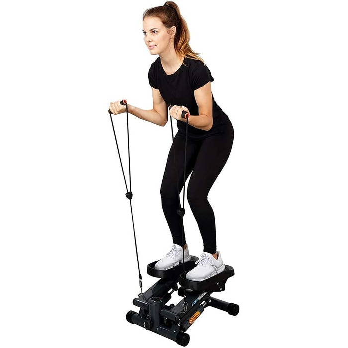 Міні-степпер Exerpeutic EXERWORK 850 Bluetooth, розширена вантажопідйомність, регульована висота кроку, з додатком та налаштуванням цілей тренування