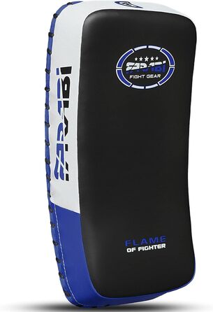 Подушки для ударів Farabi Sports Curved Kick Pads, сині - для кікбоксингу, ММА, Муай Тай, тренувань та кікбоксингу