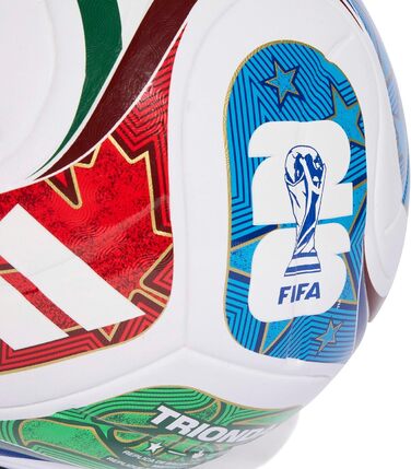 М'яч футбольний adidas FIFA World Cup 26 Trionda League, унісекс, білий, розмір 5 (38 EU)