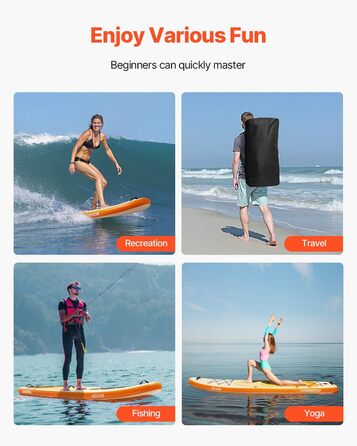 Надувний SUP VEVOR Stand Up Paddle Board: комплект з аксесуарами (323/335см)
