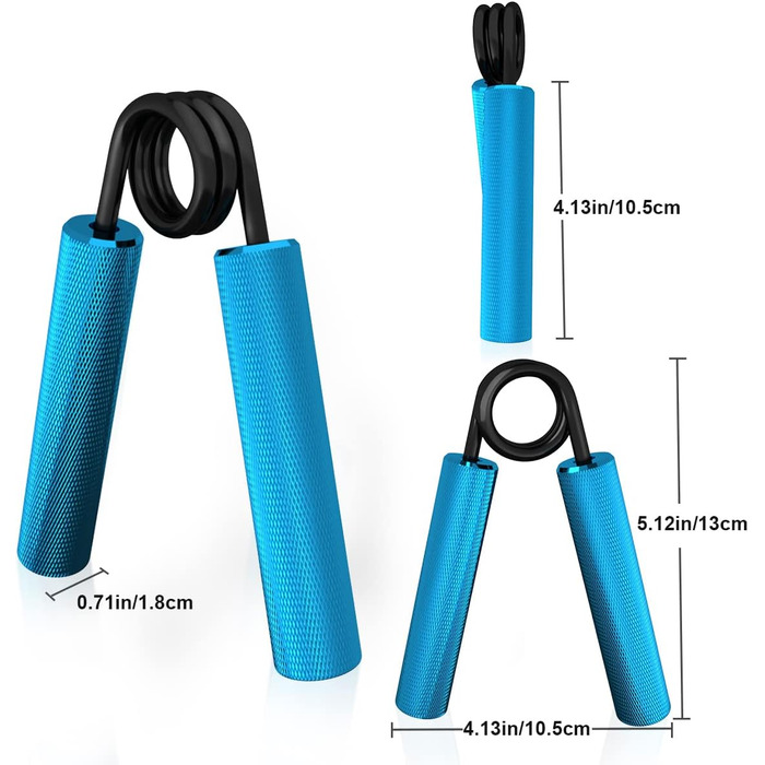 Тренування рук та зап'ястя: набір металевих тренажерів для рук (4/6 шт.) 22.5-135 кг