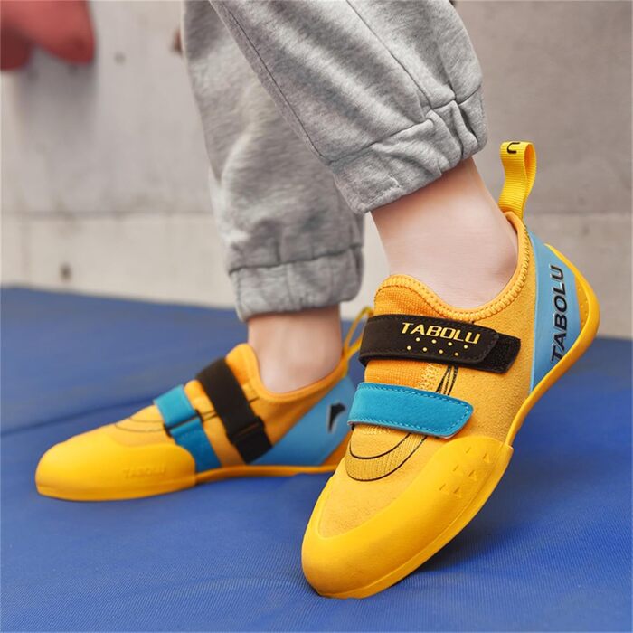 Дитячі скельні туфлі для дівчаток, початковий рівень, для залу, легкі, жовті (34 EU)