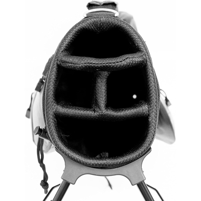 Чорний/сріблястий гольф-стенд Longridge на 6 голів, 6'