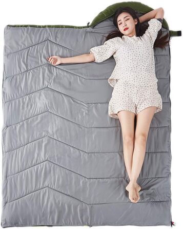 Сплячий мішок 4 сезони для дорослих та дітей, для кемпінгу, походів, активного відпочинку. Легкий, водонепроникний, з компресійним мішком.