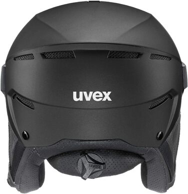 Сноубордичний та лижний шолом uvex Instinct Visor з візором, регульований, чорний матовий, 56-58 см, для жінок і чоловіків