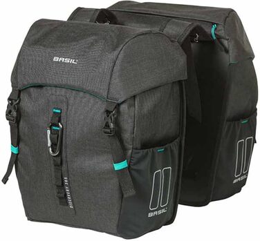 Велосипедна сумка Basil Discovery 365D, подвійна, чорна, 18 л