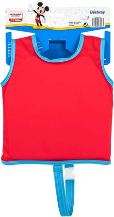 Дитячий жилет для плавання Bestway Swim Safe ABC Disney Junior Mickey & Friends, рівень B, 1-3 роки, червоний