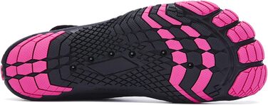 Водні черевики Raqua для чоловіків та жінок, плавання, пляж, чорний, рожевий, 36 EU