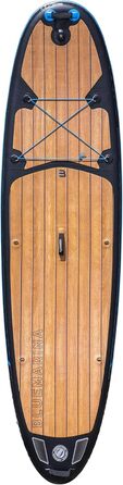 Надувна SUP-дошка Bluemarina Ariki 325x86x15 см, 5 років гарантії, комплект для веслування стоячи, вантажопідйомність до 140 кг, чорна