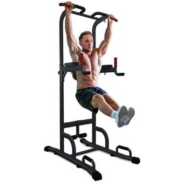 Багатофункціональний силовий комплекс Sportstech PT300 7в1: турнік, бруси, станція для віджимань та ситапів, з кріпленнями для TRX та канатів, чорний