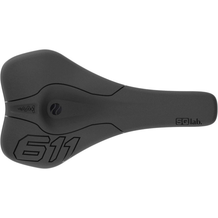Велосипедне сідло SQlab 611 Ergowave CrMo для MTB, чорне, 13 см