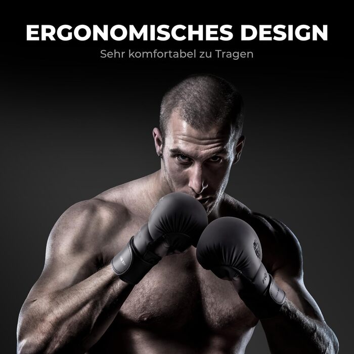 Рукавички для MMA Fightr 07oz, з товстою підкладкою, для спарингу, боксу, кікбоксингу, чорні, розмір L, з чохлом