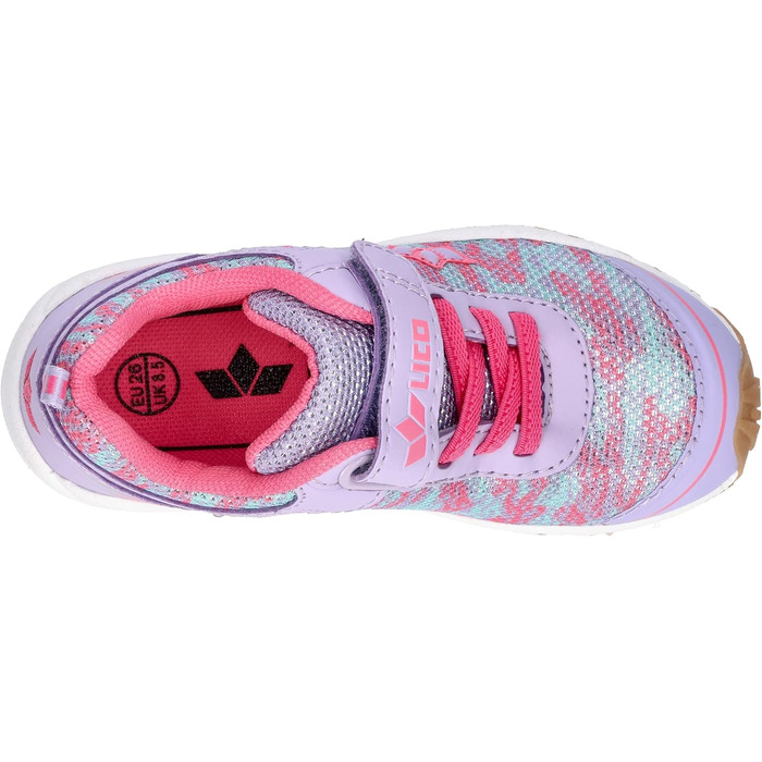 Дитячі спортивні залатені кросівки Lico Barney (41 EU, фіолетово-рожево-блакитні)