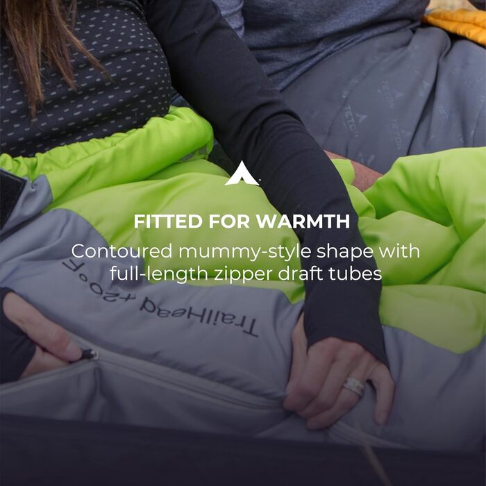 Сплячий мішок Teton Trailhead -7°C / +20°F, ультралегкий, оранжево-сірий