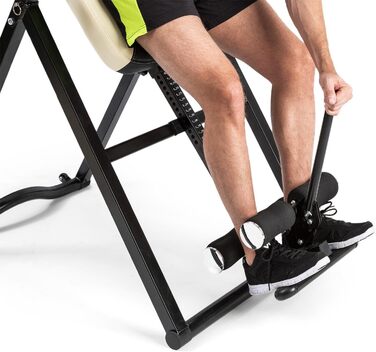 Інверсійний стіл Klarfit Ease Delux для спини, до 136 кг, чорний/бежевий