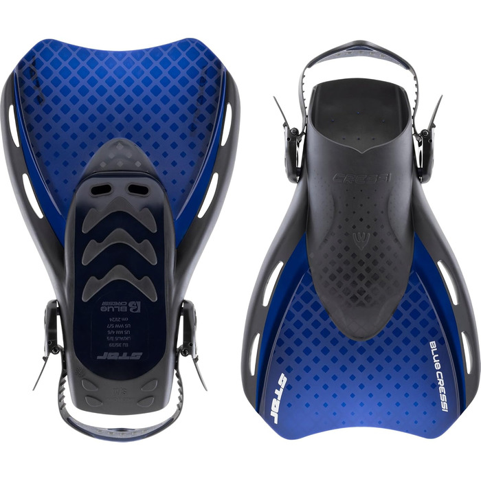 Ласти CRESSI Star Fins L/XL (44-48) чорно-сині - для снорклінгу та плавання