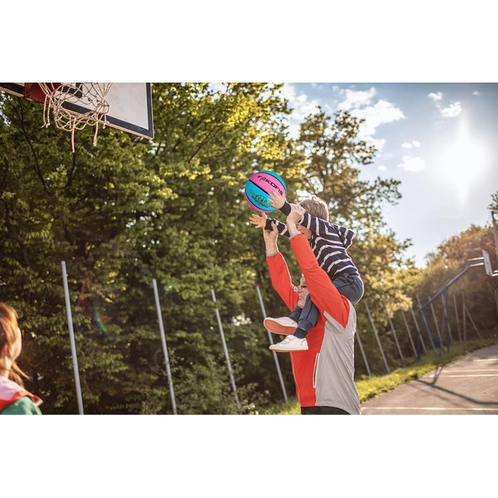 Баскетбольний м'яч FAKOFIS: розміри 3, 5, 7. Для гри в залі та на вулиці. Підходить для дітей, підлітків та дорослих. Тренування, арена, баскетбол