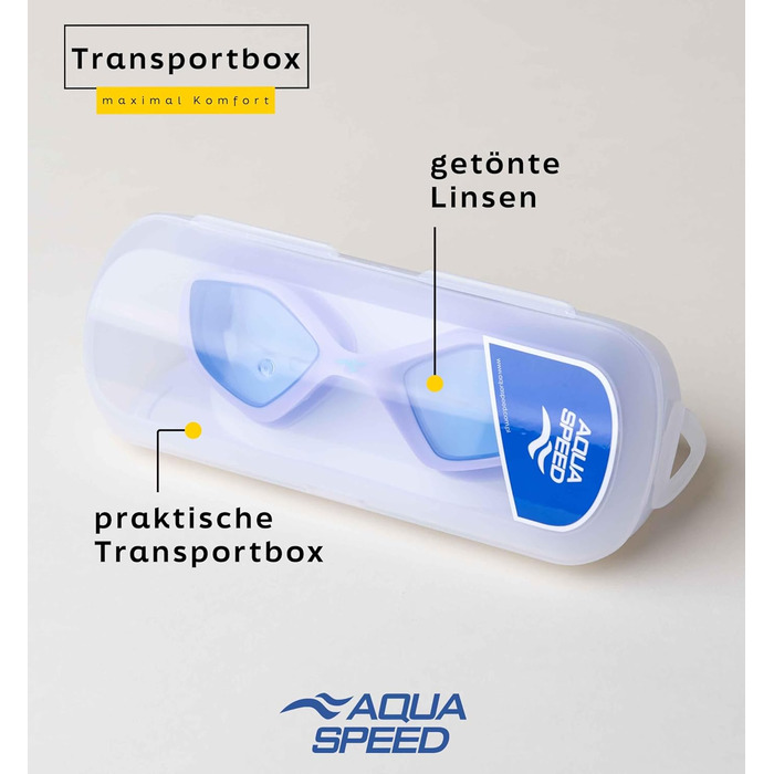 Плавальні окуляри Aqua Speed ZENITH 09 для дорослих, дзеркальні, антифог, UV-захист, силіконова стрічка, мікрофіброва серветка, фіолетові