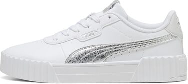 Жіночі кросівки PUMA Carina 3.0 Metallic Whisper White Silver Metallic (біло-сріблясті), розмір 38 EU