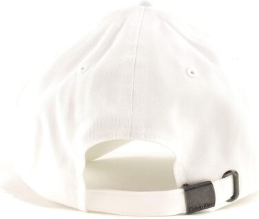 Чоловіча класична кепка Calvin Klein з бавовни, регульована, 6-панельна, біла (один розмір)
