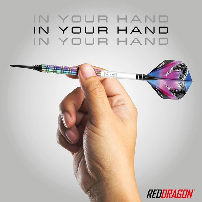 Професійний дартс-набір RED DRAGON Peter Wright Snakebite 1, вольфрам, 18 г, з крилами і стрижнями