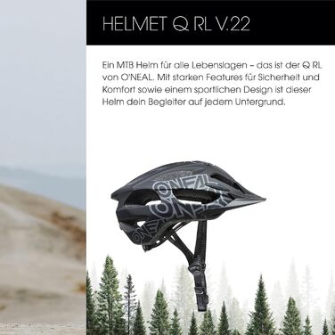 Шолом для гірського велосипеда O'NEAL Enduro All-Mountain, ефективна вентиляція, регулювання розміру, для дорослих, чорний/сірий, XS/S/M (53-58 см)