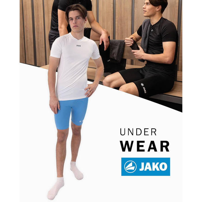 Чоловічі компресійні тайтси JAKO Tight Basic 2.0 8516, блакитні (розмір 164)