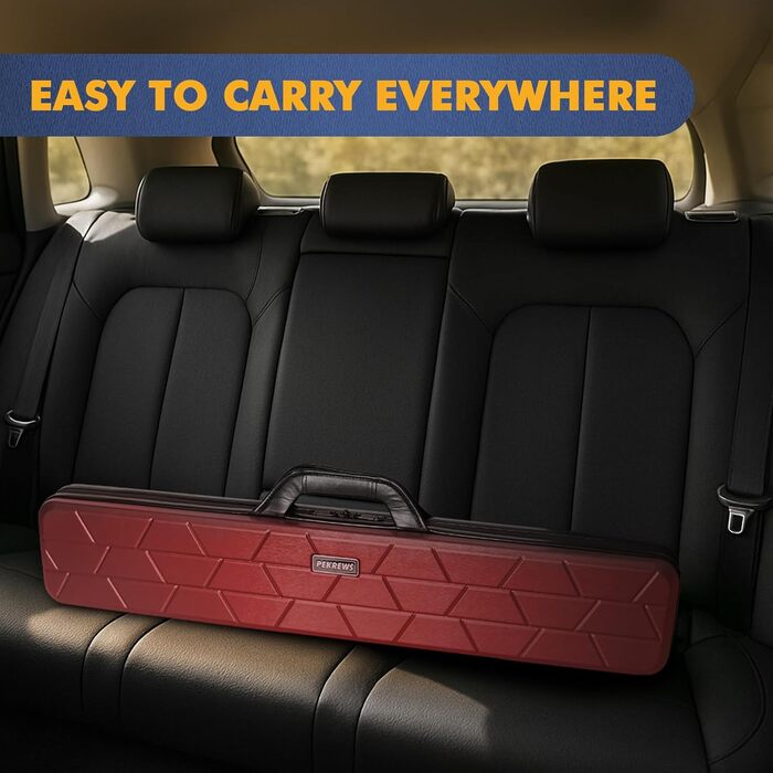 Чохол для більярдного кия Pool-Queue-Tasche: міцний кейс на 10 київ з м'якою шкіряною ручкою та плечовим ременем, для перенесення, чоловічий, однотонний (Getaway Solids)