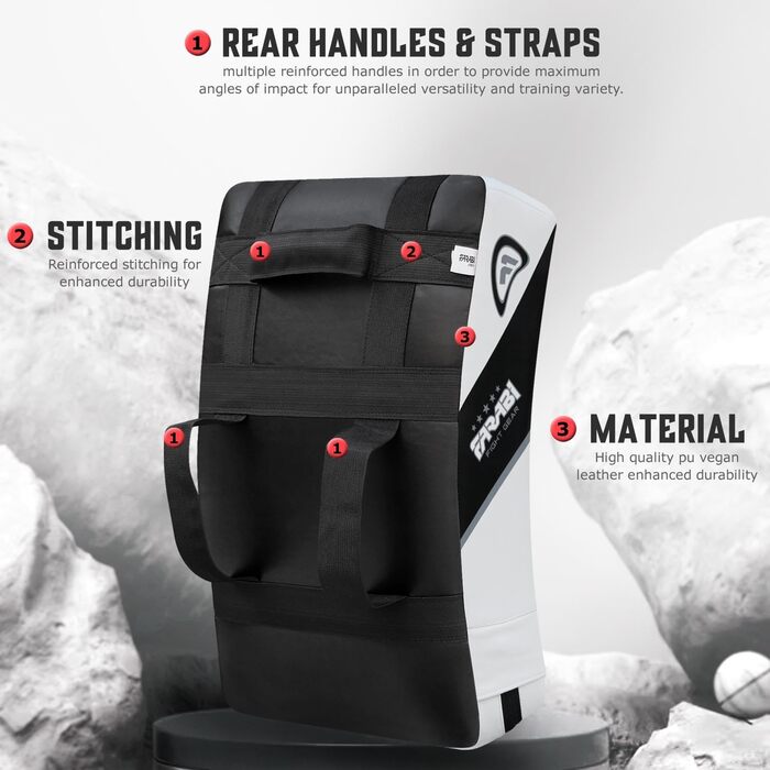 Накидка для ударів Farabi Sports MMA, Муай Тай, Кембо, Кікбоксинг. Чорно-біла ціль для тренувань. 1 шт.